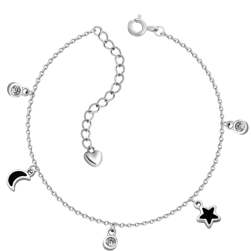 Серебряный браслет с фианитами. Артикул UG5BR33849