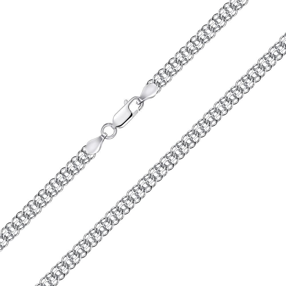 Срібний ланцюжок Бісмарк BR 55 Rod-L/12