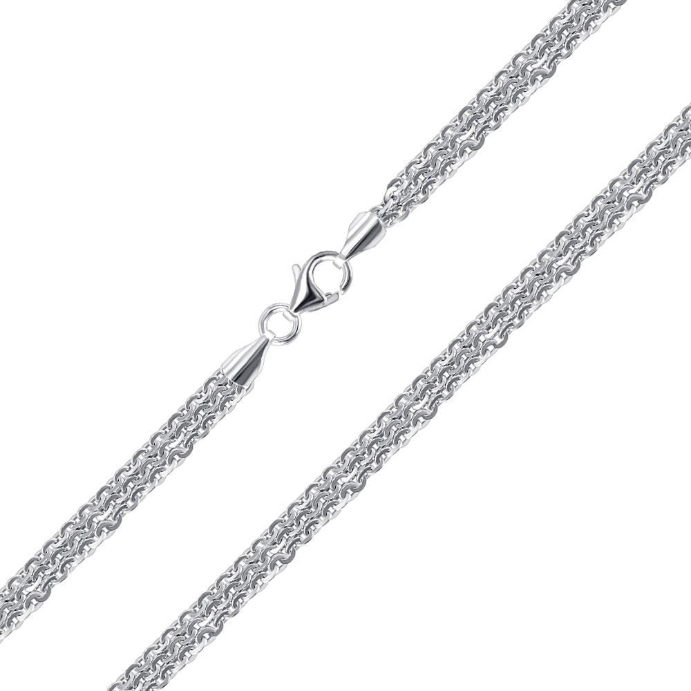 Серебряная цепочка. Артикул BRILLANTINA 3FILE-1-L/12