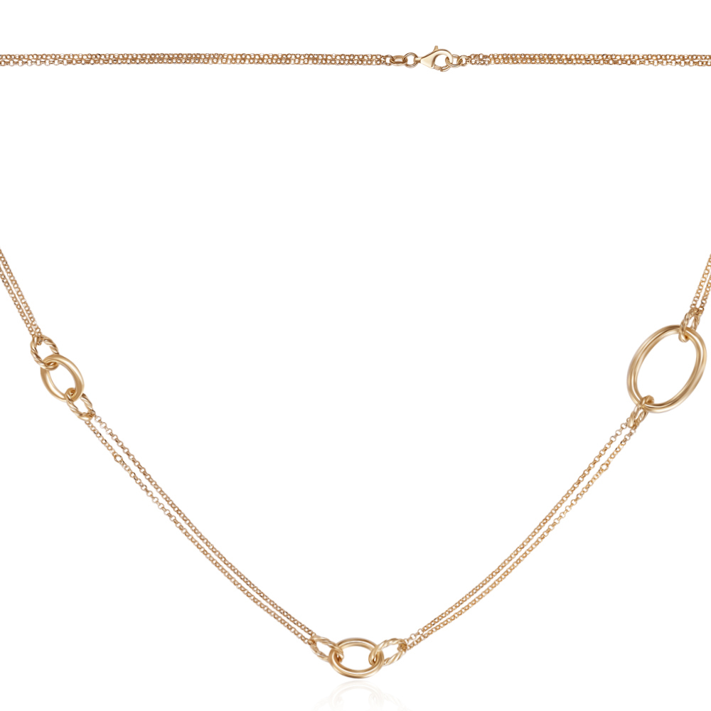 Серебряное колье. Артикул CLT  10914 G-K/20