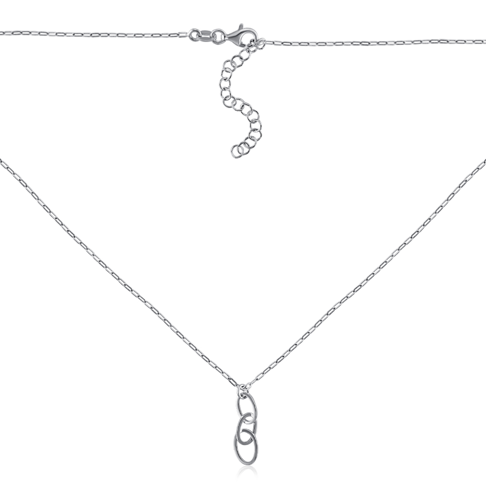 Серебряное колье. Артикул CLT  11794 RH-K/12