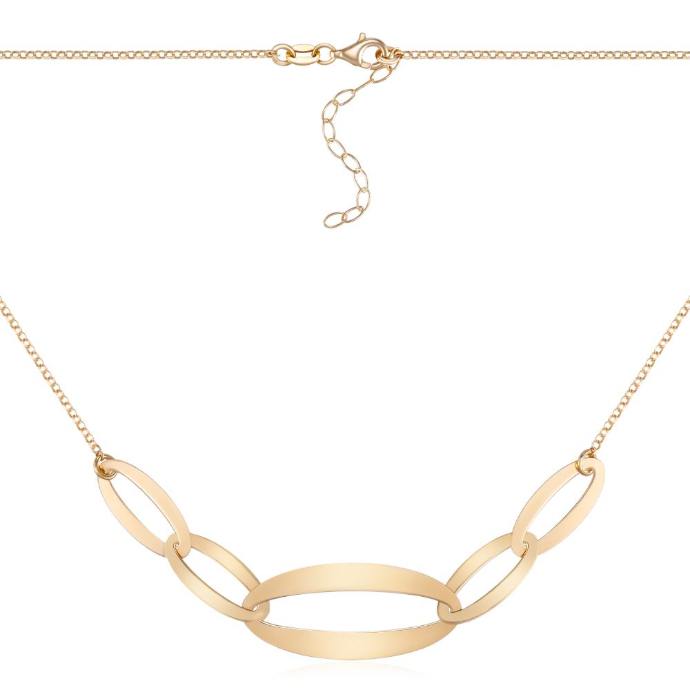 Серебряное колье. Артикул CLT  11206 G-K/20