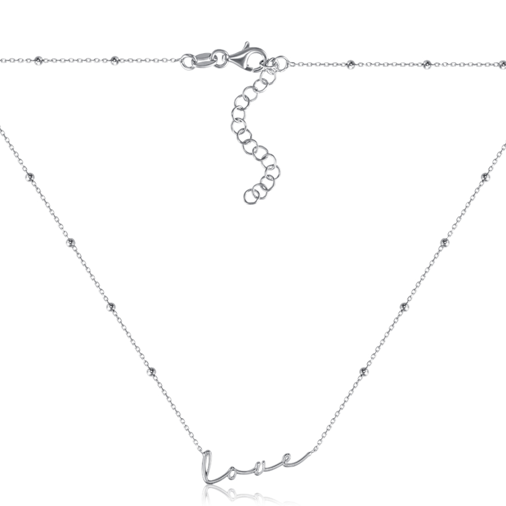 Серебряное колье. Артикул CLT  11521 RH-K/12