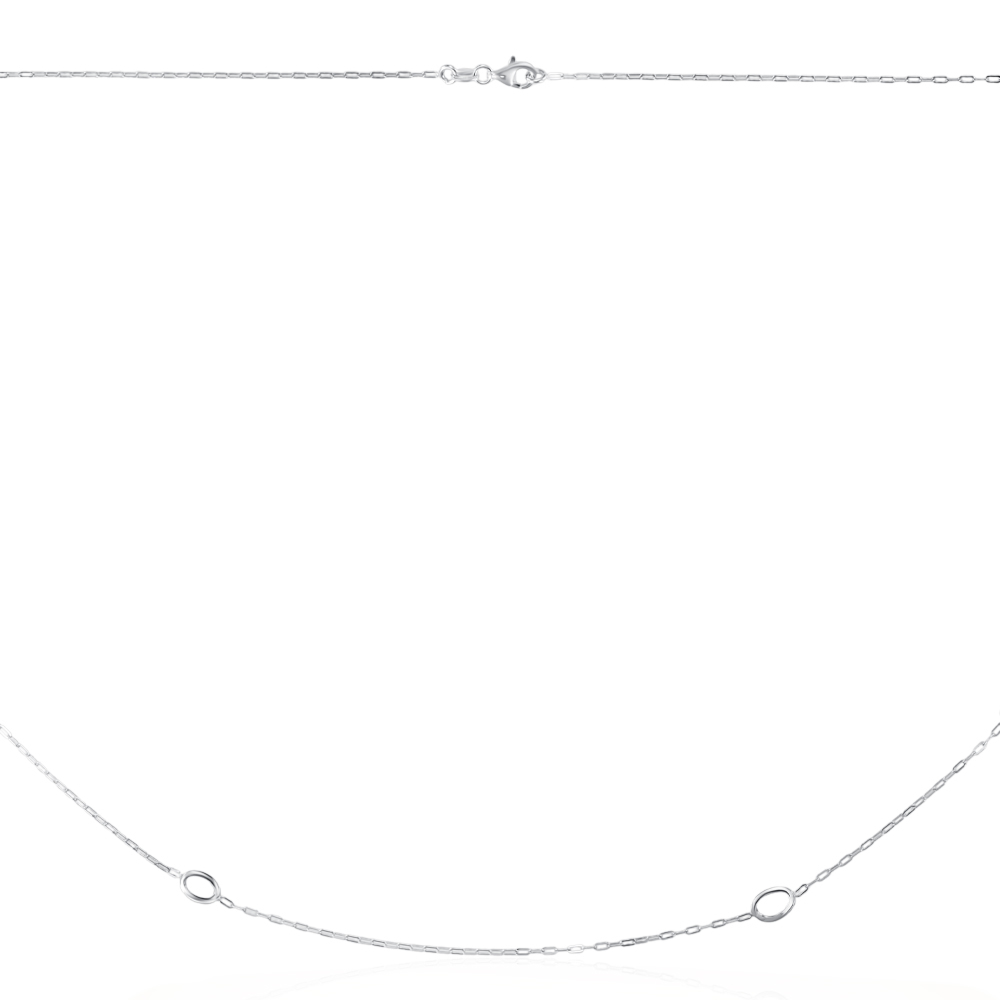 Серебряное колье. Артикул CLT  11787 RH-K/12