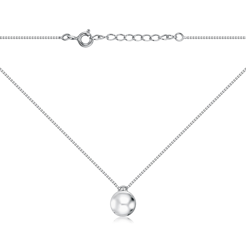 Серебряное колье без вставки DC00371-K/12