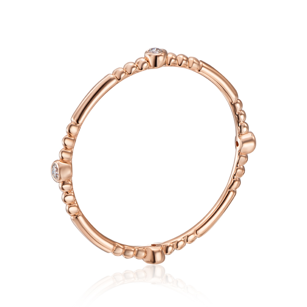 Золотое кольцо с бриллиантами. Артикул DNR0035-05-R/01/10881