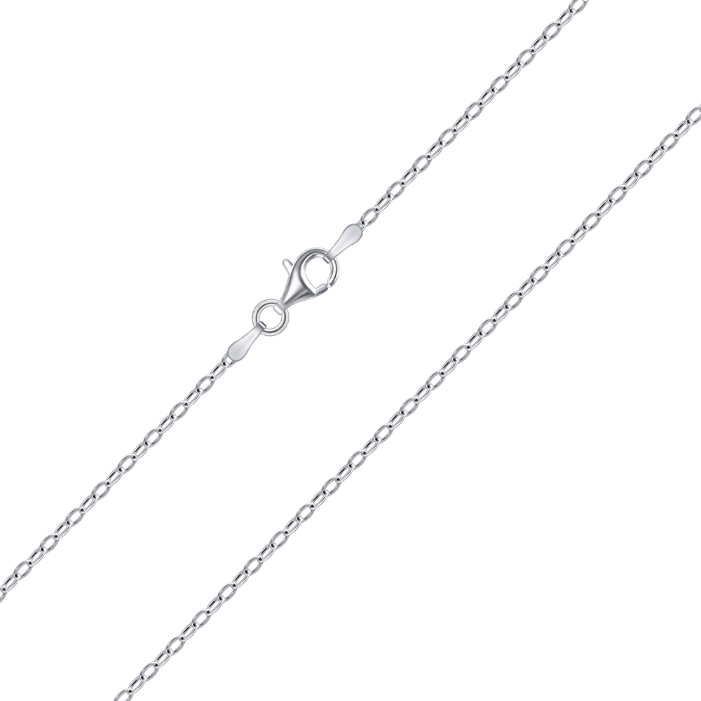 Серебряная цеопчка. Артикул DROP OVAL-1-L/12