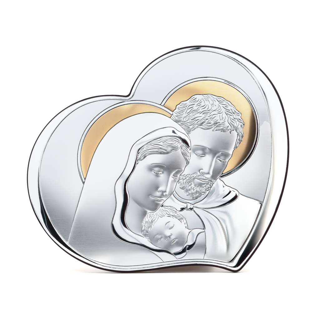 Серебряная икона Святое Семейство 81252.4loro