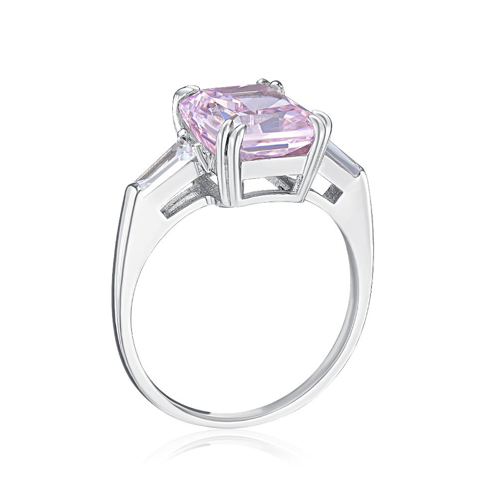 Серебряное кольцо с фианитами. Артикул DY120536-S-W-BF-R/12/1506