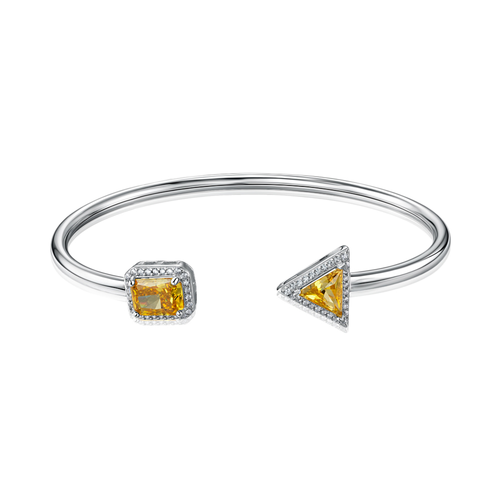 Серебряный браслет с фианитами. Артикул DY170027-S-W-HB-B/12/2954