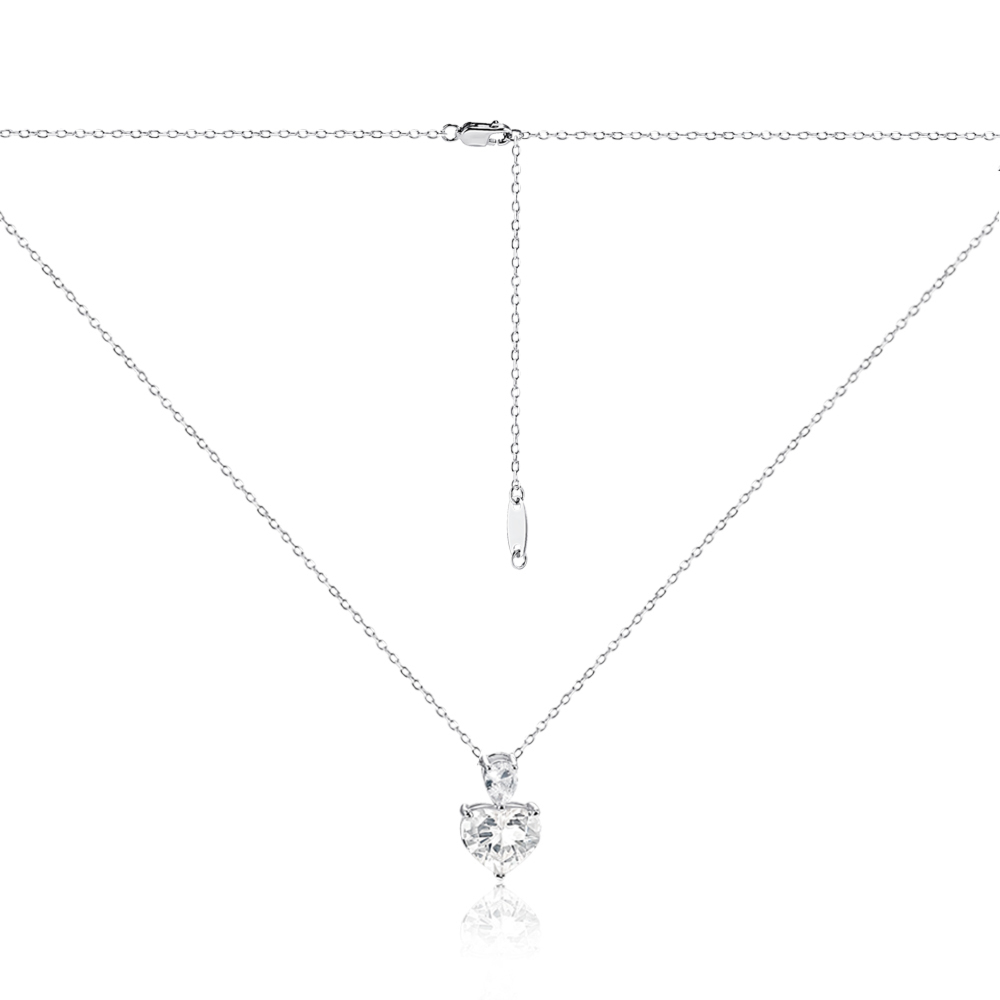 Серебряное колье. Артикул DY190397-S-W-WH-K/12/1