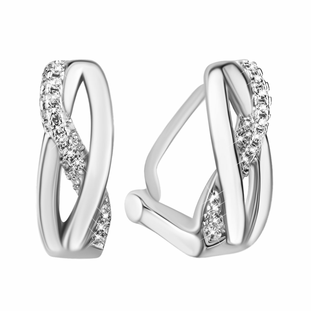 Серебряные серьги с фианитами. Артикул UG5E38444-W