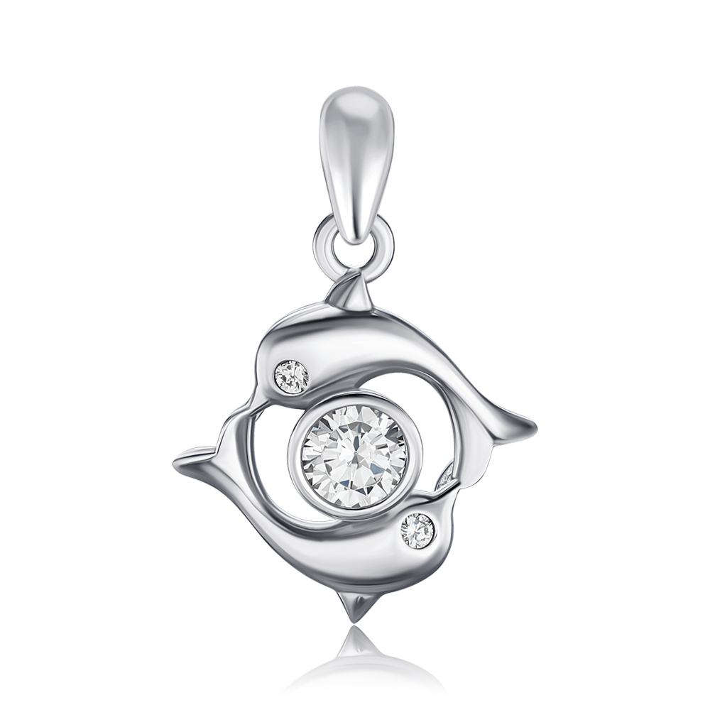 Срібна підвіска EP00215-P/12/1