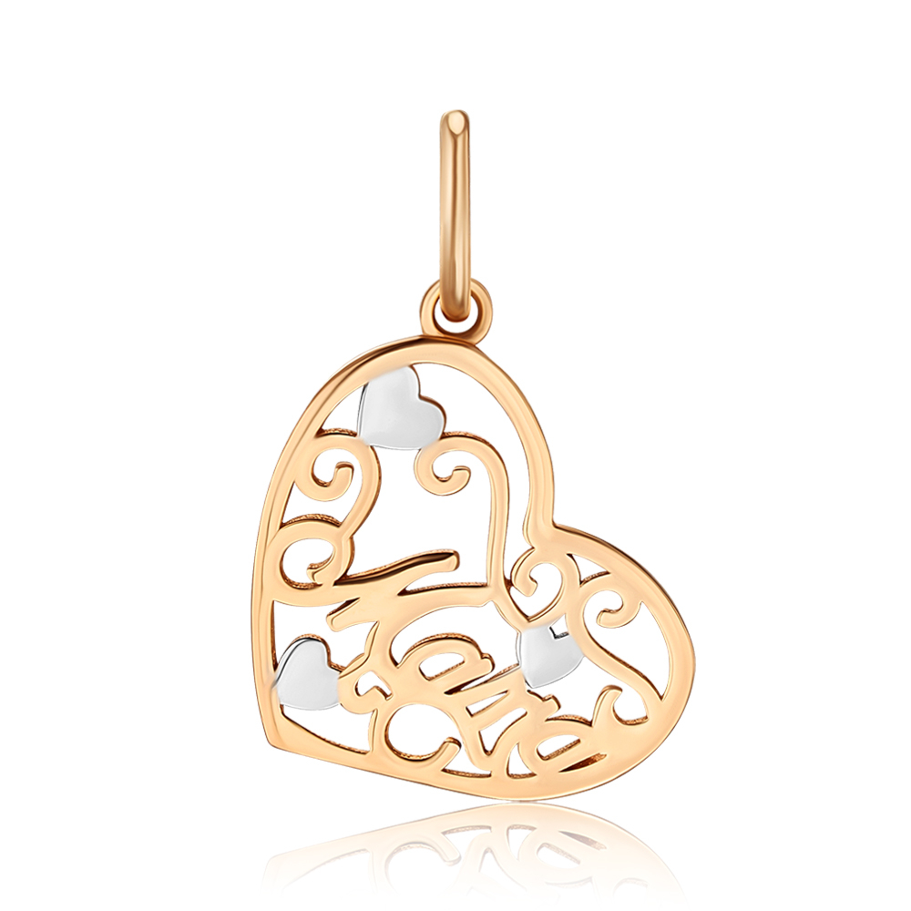 Золотая подвеска без вставки F-1431-P/01