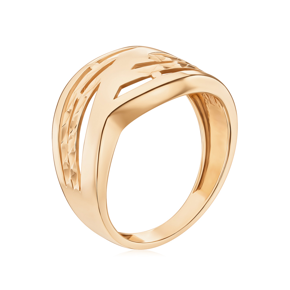 Золота каблучка без вставки F-762-R/01