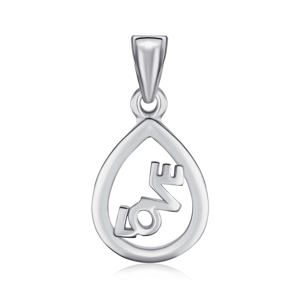 Срібна підвіска Love без вставки FP6873