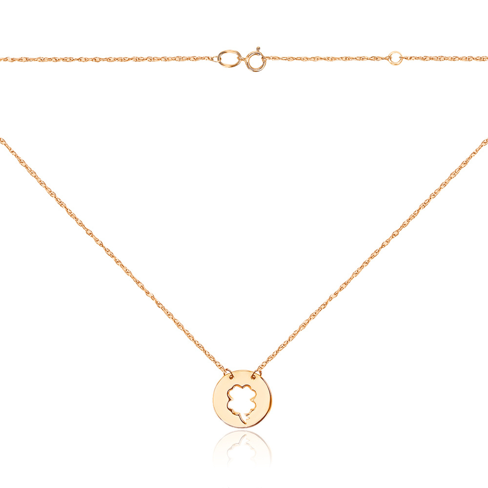 Золоте кольє без вставки G-673-K/01