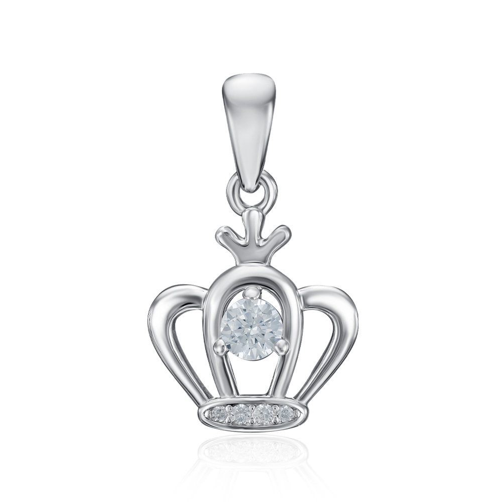 Серебряная подвеска с фианитами. Артикул G00427-P/12/1