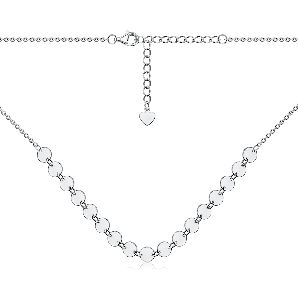 Срібне кольє без вставки GN00435A-K/12