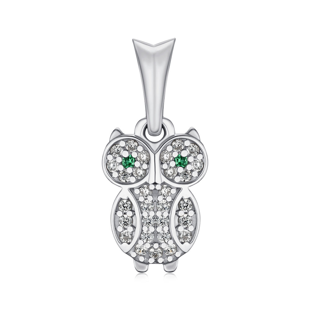Серебряная подвеска Сова с фианитами GP8578