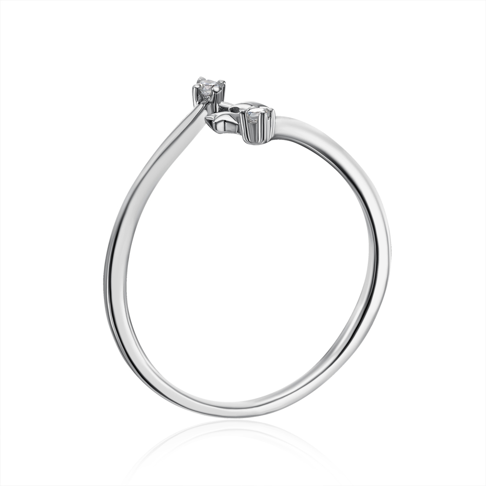 Серебряное кольцо с фианитами. Артикул GR02663A-R/12/1