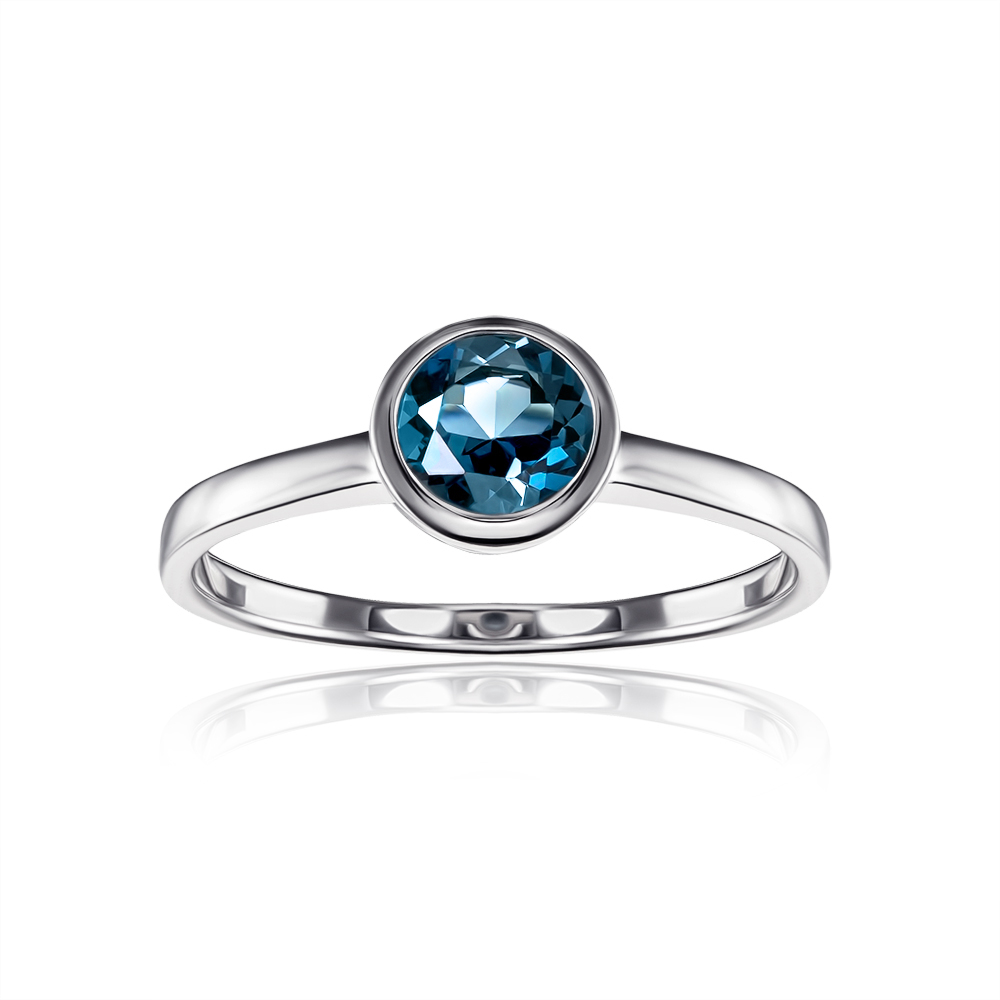 Серебряное кольцо с London топазом. Артикул GRE3053-R/12/6215