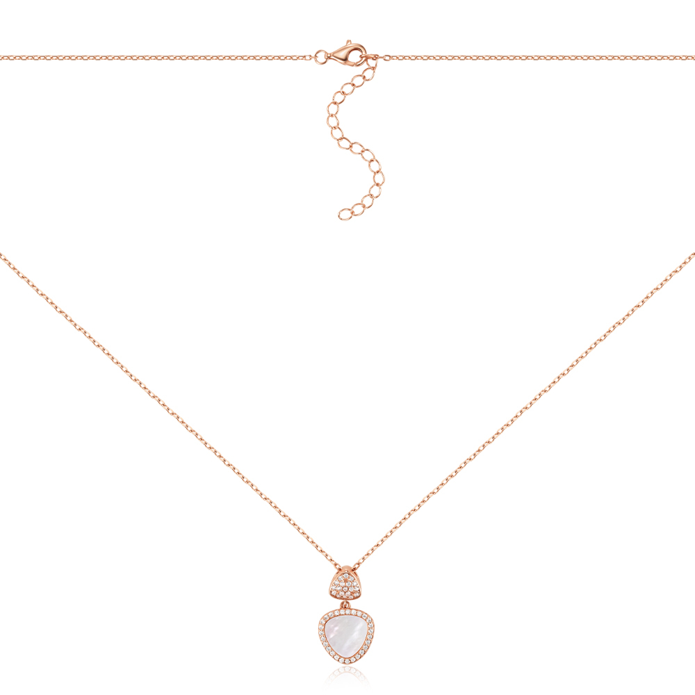 Серебряное колье. Артикул HJN-1739-ROSE-K/17/1090