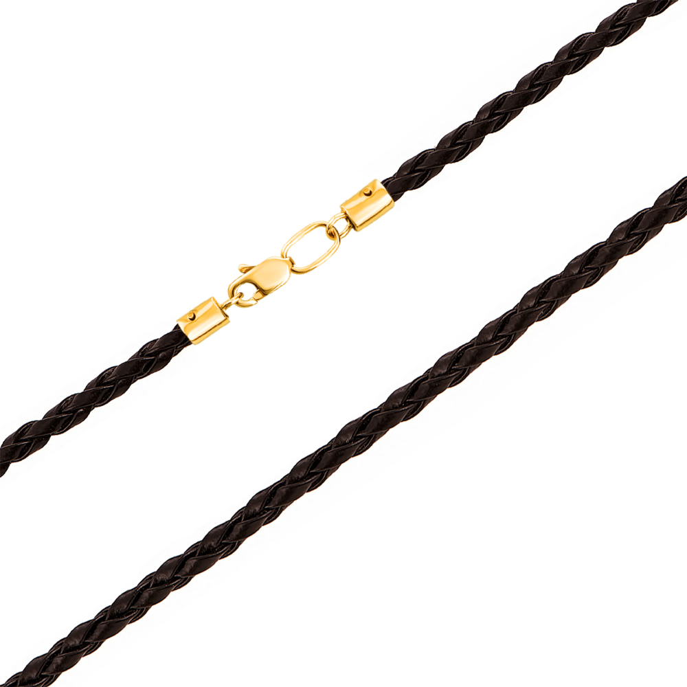 Ювелирный шнурок из каучука с золотым замком (06108-1/03/0 (06108/1eu)