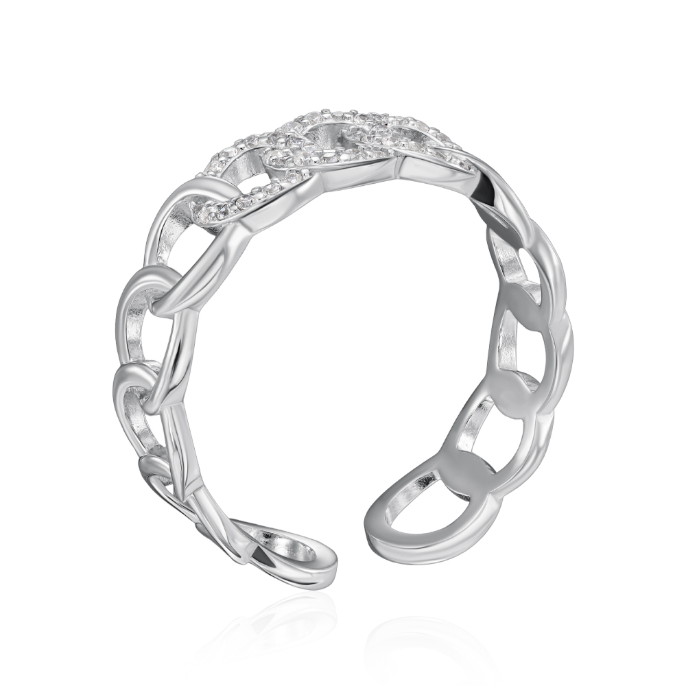 Серебряное кольцо с фианитами. Артикул LR00646-R/12/1