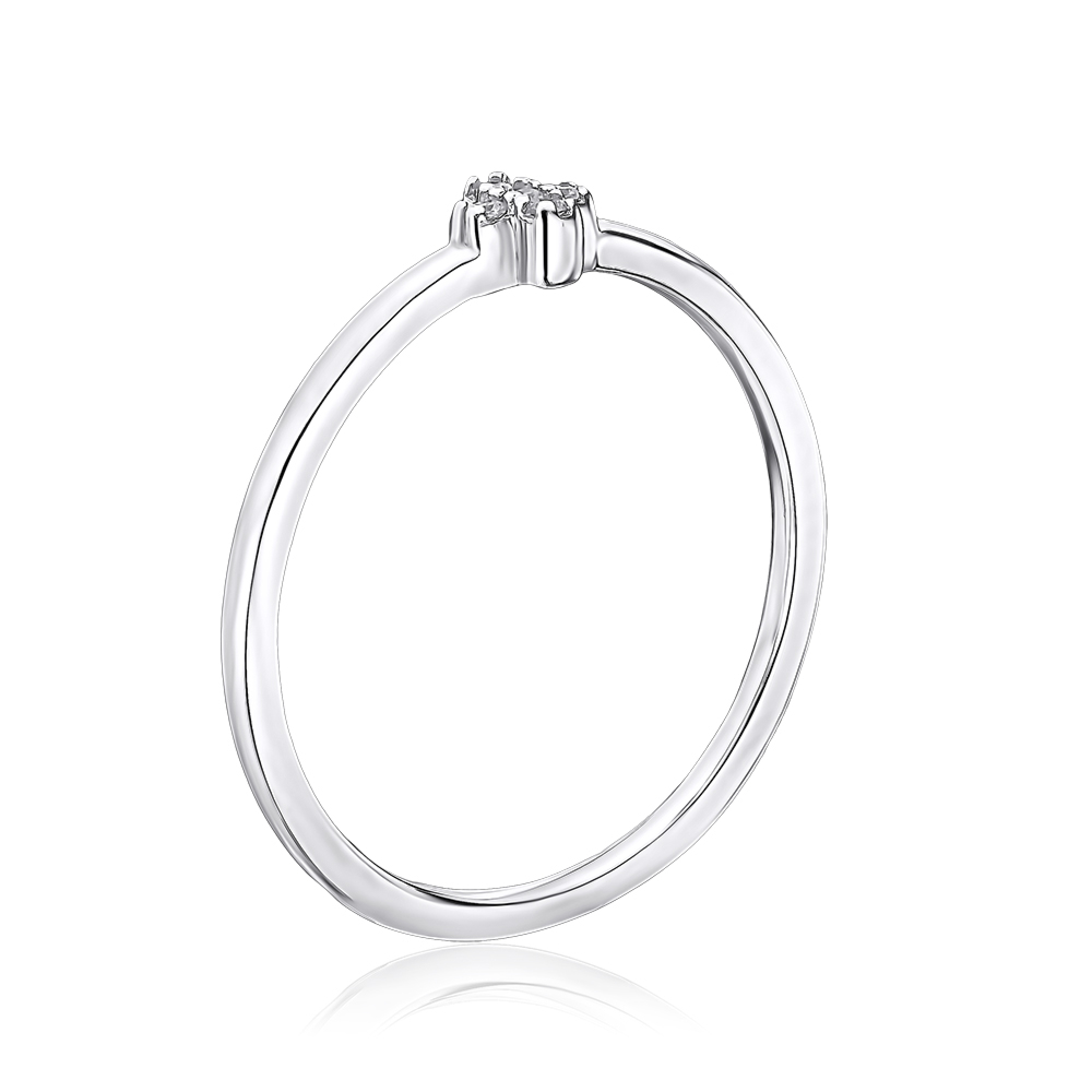 Золота каблучка з фіанітами M-125-R/02/1