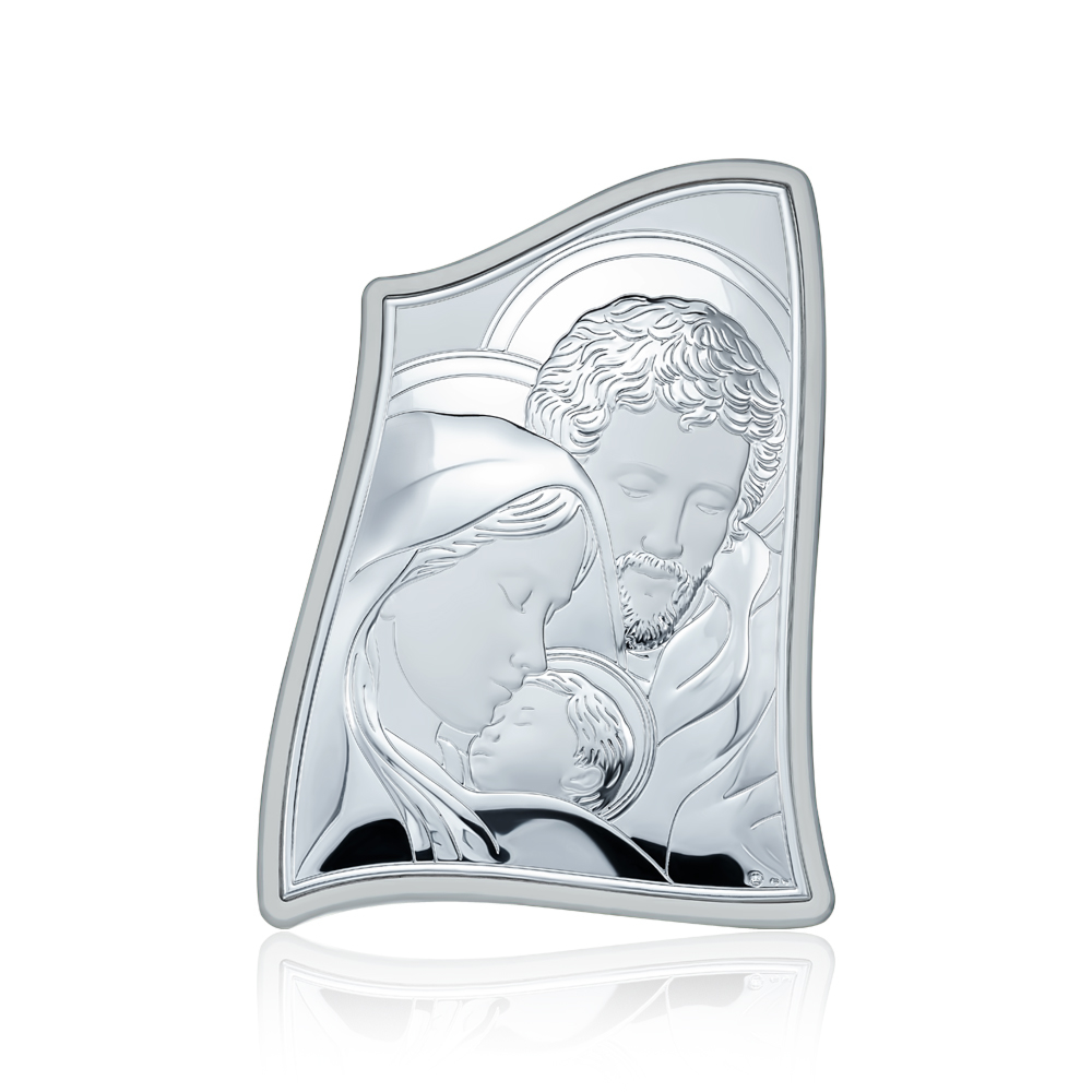 Серебряная икона Святое Семейство. Артикул MA/E904/3WH