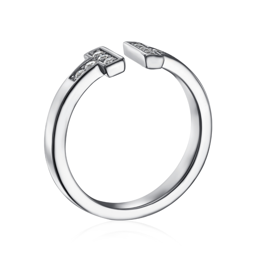 Серебряное кольцо с фианитами. Артикул ML14431A-R/12/1