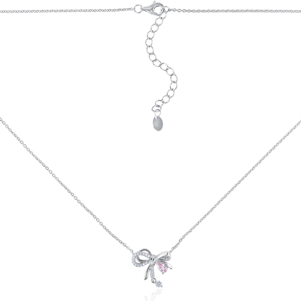 Серебряное колье с фианитами. Артикул MN12243AA-K/12/1506