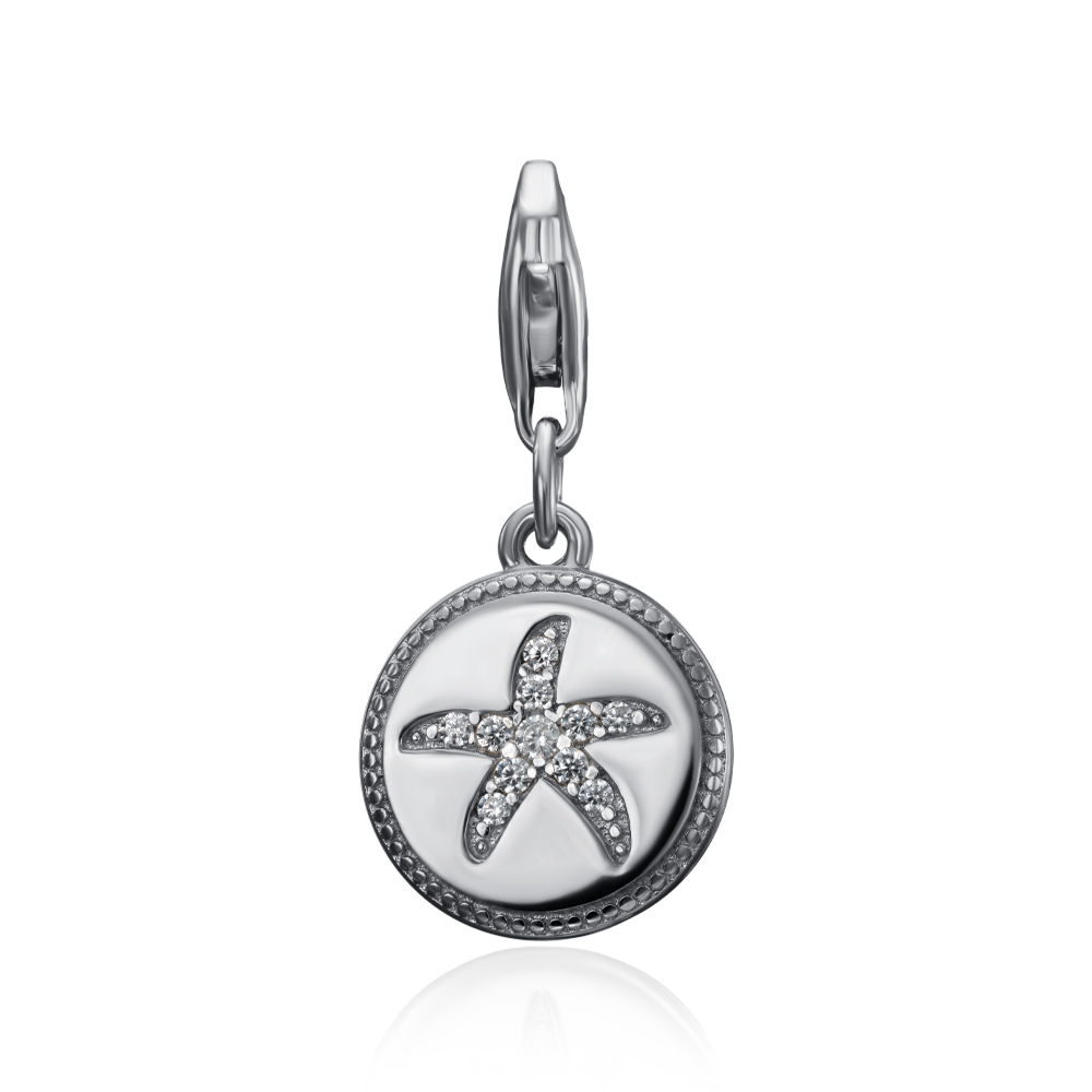 Серебряная подвеска с фианитами. Артикул MP14254A-P/12/1