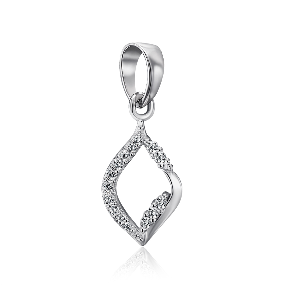 Серебряная подвеска с фианитами. Артикул MP14380A-P/12/1