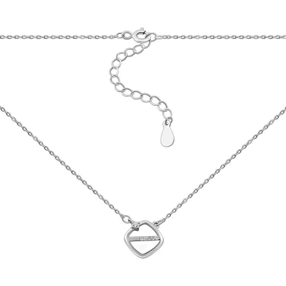 Серебряное колье с фианитами. Артикул UG5N001799