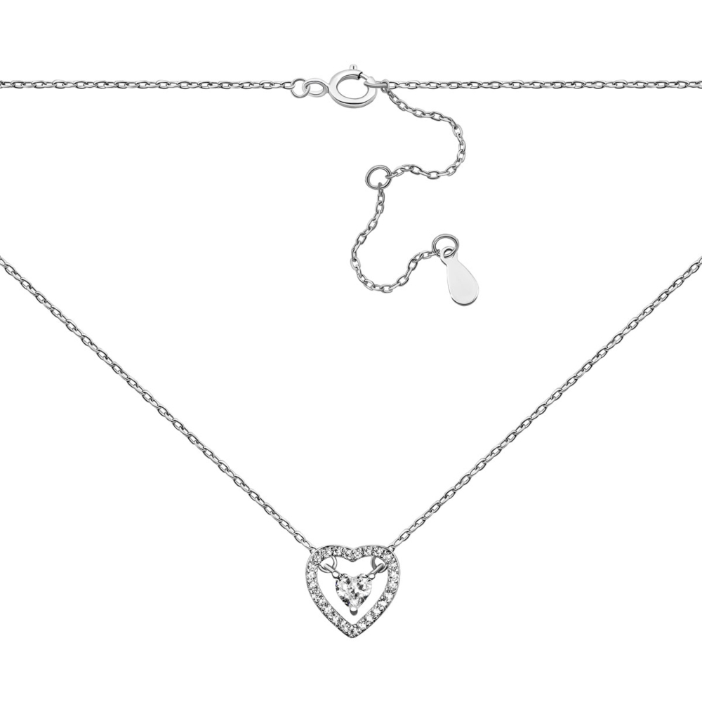 Серебряное колье с фианитами. Артикул UG5NE34737