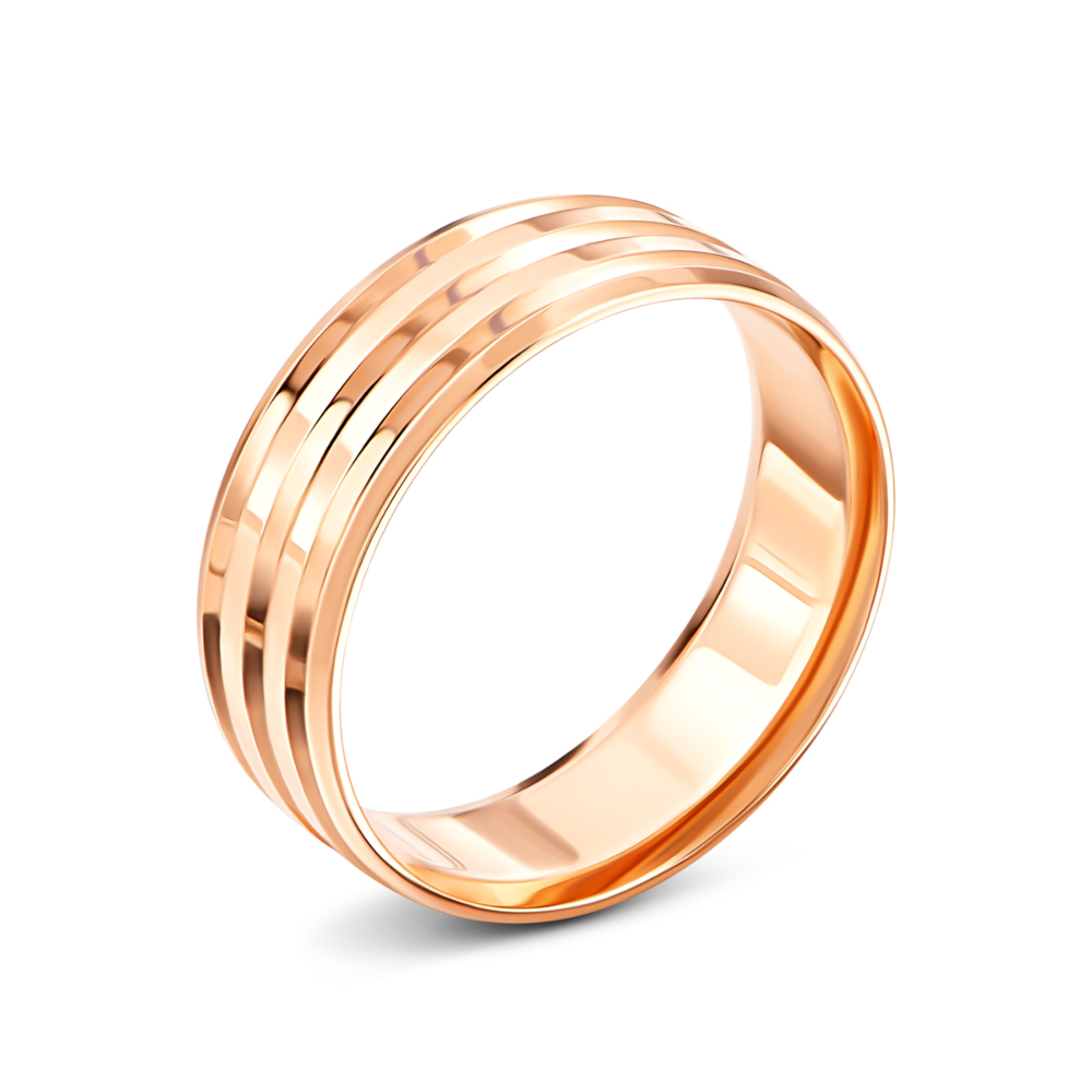 Обручальное кольцо с алмазной гранью.Артикул UG58122010201