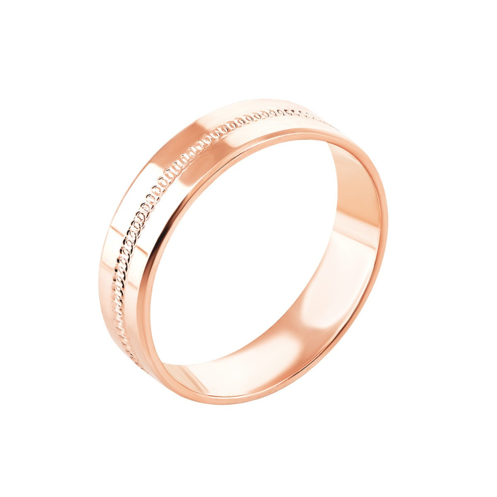 Обручальное кольцо с алмазной гранью.Артикул UG510201