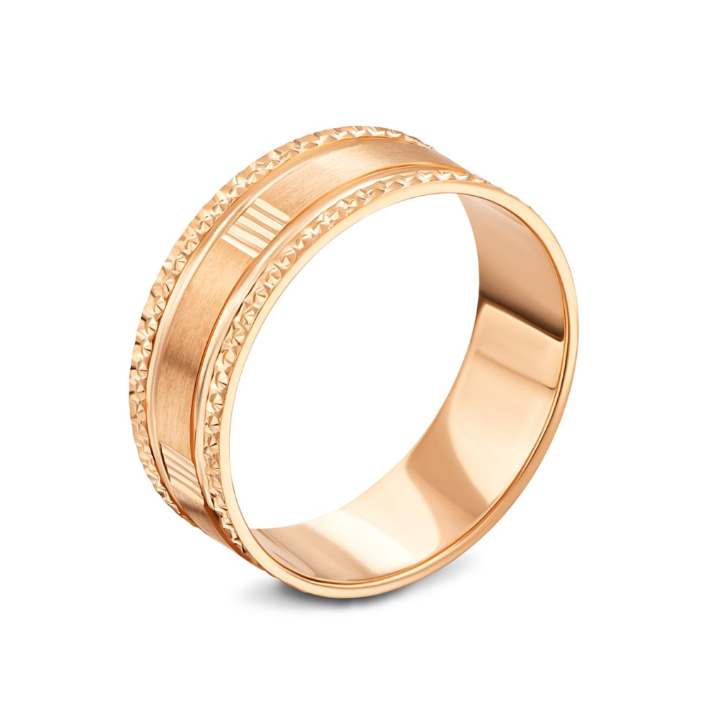 Обручальное кольцо с алмазной гранью.Артикул UG52014