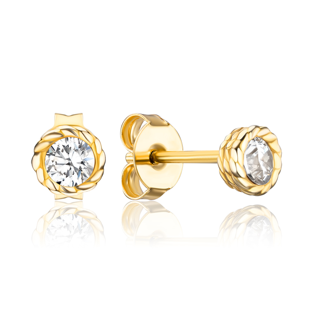 Срібні позолочені сережки ORT  8987 G-E/20/1