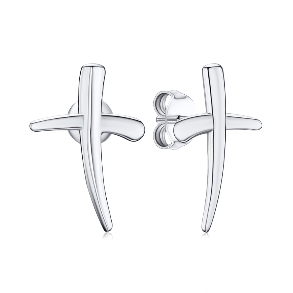 Серебряные серьги ORT  9701 G-E/12