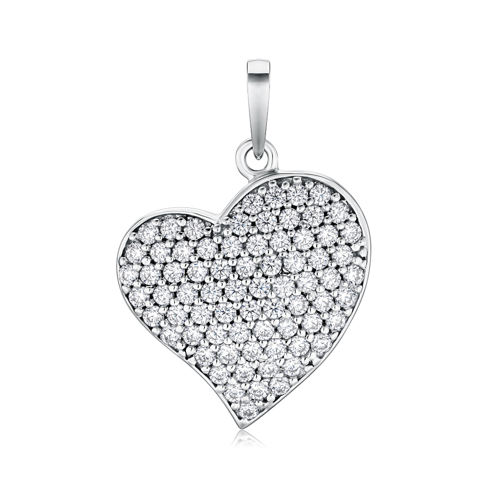 Серебряная подвеска с фианитами P-1150-P/12/1