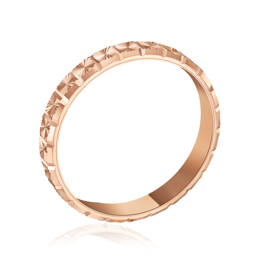 Золотое обручальное кольцо. Артикул P-1762-RR/01