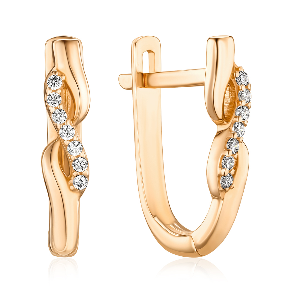 Золотые серьги. Артикул P-1918-E/01/1