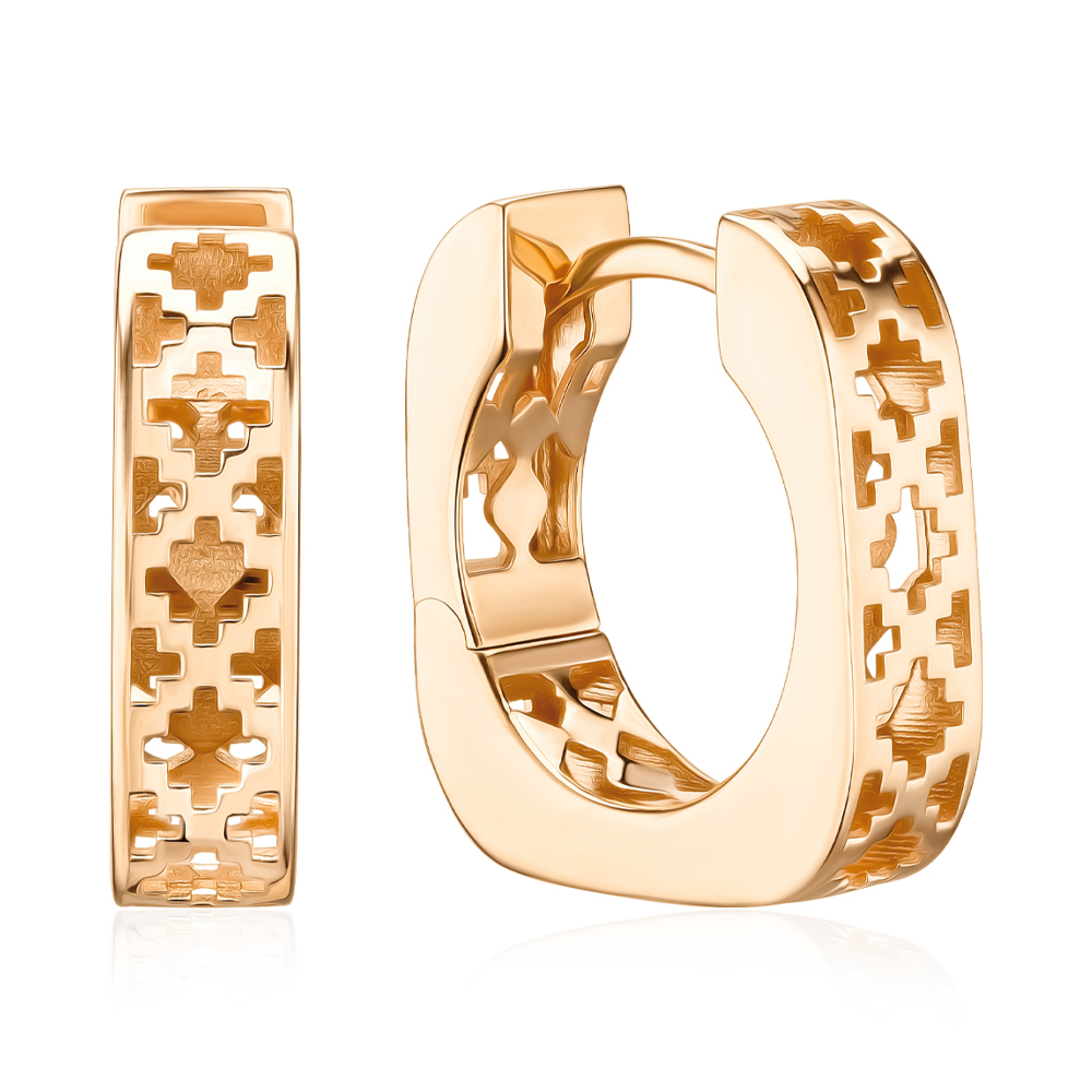 Золотые серьги-конго P-2074-E/01