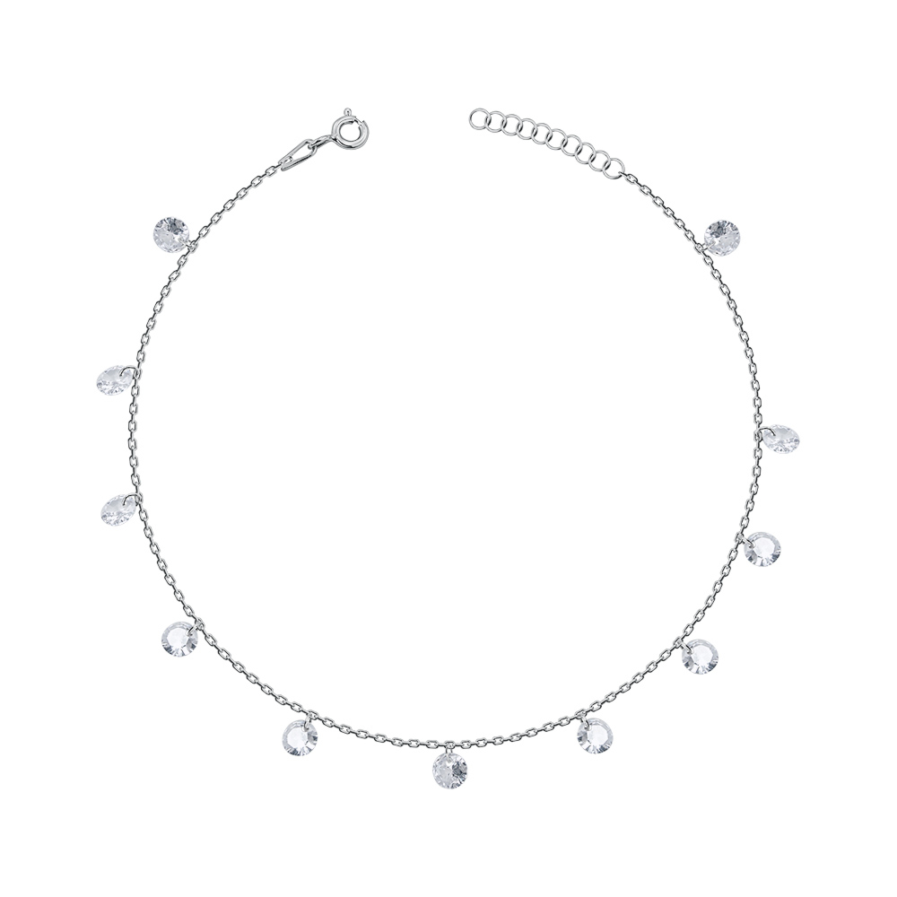 Срібний браслет з фіанітами P-4232-B/12/1