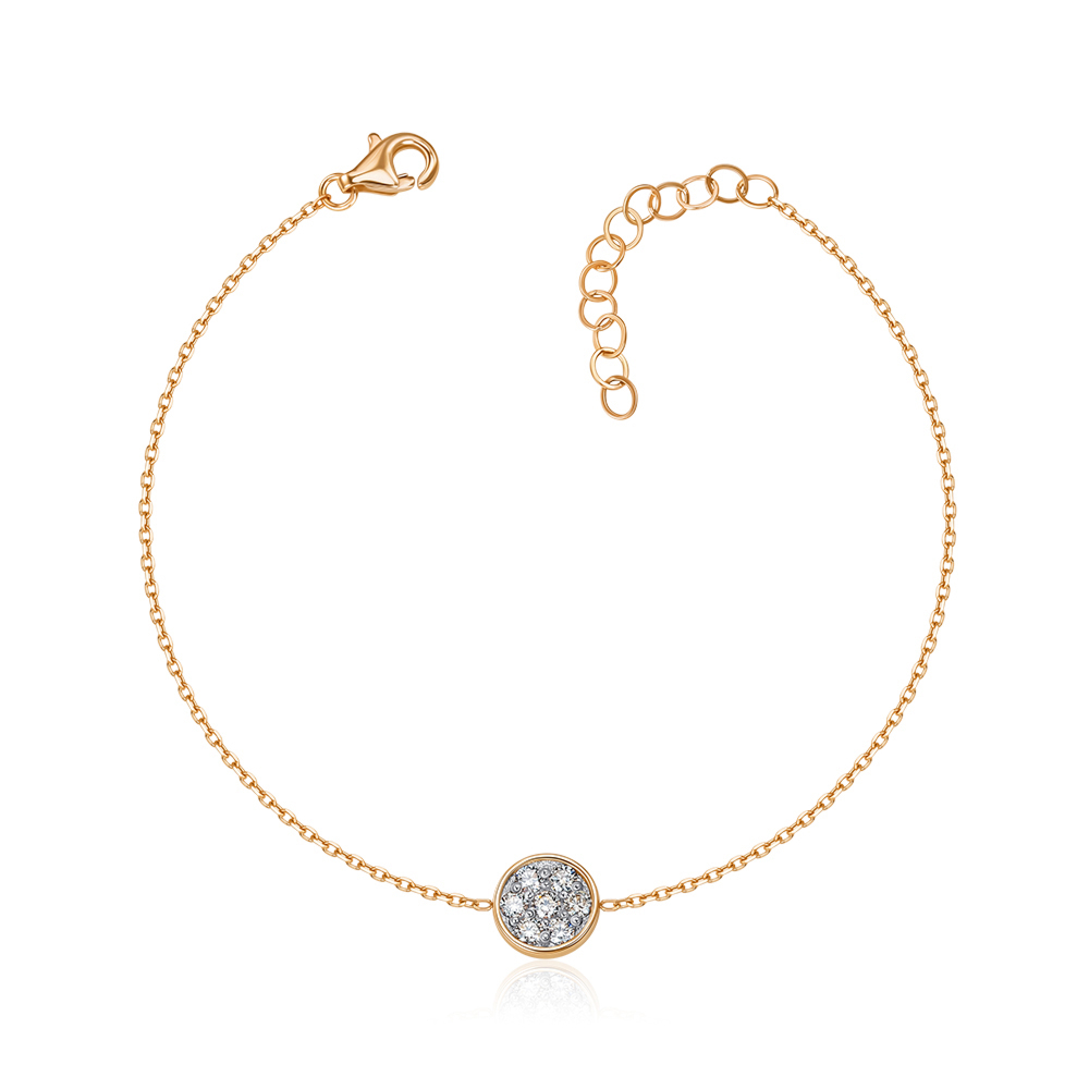 Золотой браслет с бриллиантами P-BD00012-K/01/8581