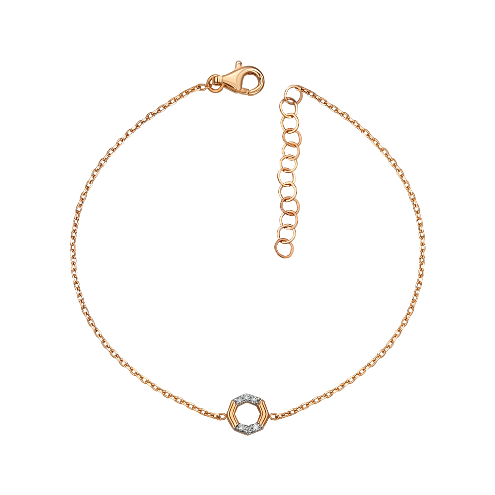 Золотий браслет з діамантами P-BD00013-K/01/9023