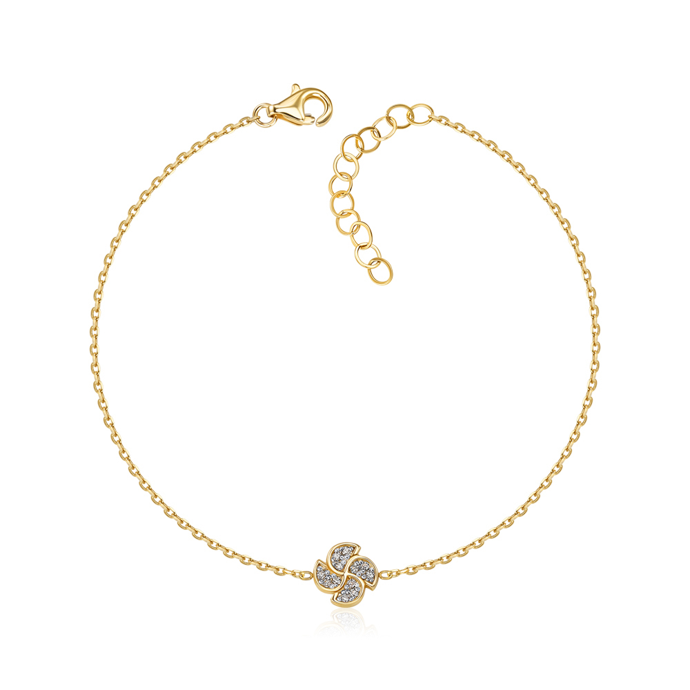 Золотой браслет с бриллиантами P-BD00014-Y/03/9023